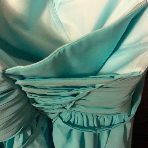Strapless Turquoise Dress Size Small - Picture 5 of 7